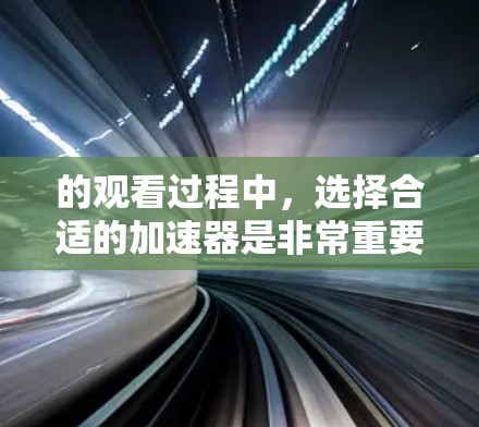 的观看过程中，选择合适的加速器是非常重要的。以下是一些可能的加速器推荐和如何使用它们的步骤