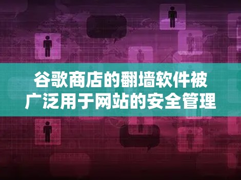 谷歌商店的翻墙软件被广泛用于网站的安全管理和内部服务器的移动，以下是其主要功能和考虑因素的详细总结