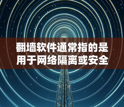 翻墙软件通常指的是用于网络隔离或安全配置的工具。以下是一些常见的翻墙软件及其功能