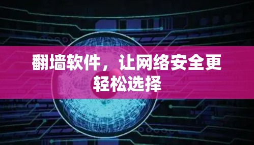翻墙软件，让网络安全更轻松选择