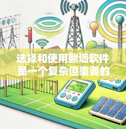 选择和使用翻墙软件是一个复杂但重要的步骤，以下是一步步的指南