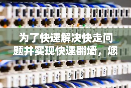 为了快速解决快走问题并实现快速翻墙，您可以按照以下步骤进行