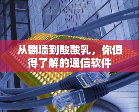 从翻墙到酸酸乳，你值得了解的通信软件