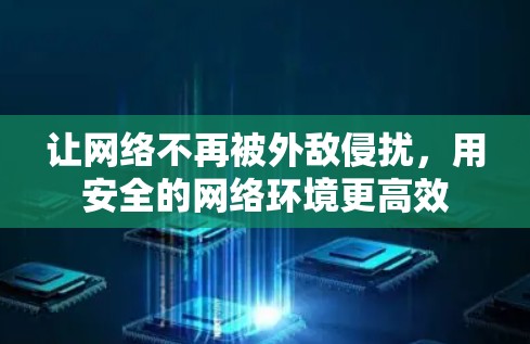 让网络不再被外敌侵扰，用安全的网络环境更高效