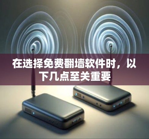 在选择免费翻墙软件时，以下几点至关重要