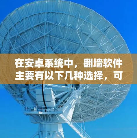 在安卓系统中，翻墙软件主要有以下几种选择，可以根据具体需求和用户使用场景选择