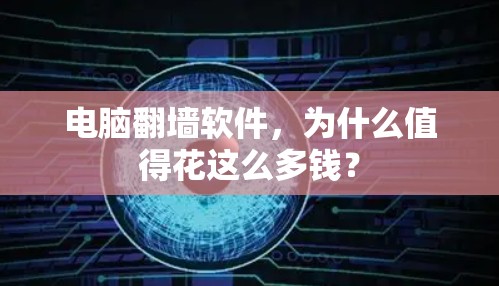 电脑翻墙软件，为什么值得花这么多钱？