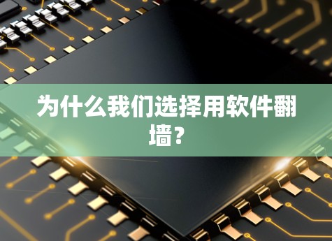 为什么我们选择用软件翻墙？