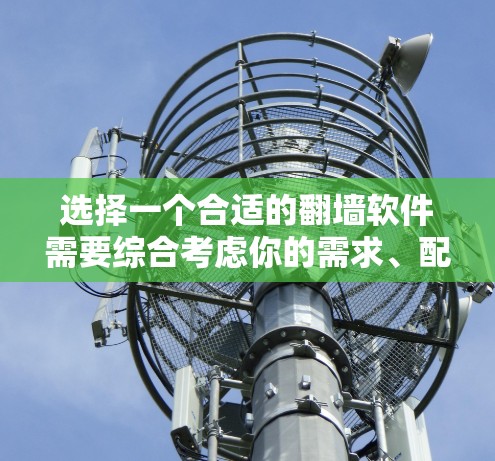 选择一个合适的翻墙软件需要综合考虑你的需求、配置能力和软件的稳定性。以下是一个有条理的步骤指南