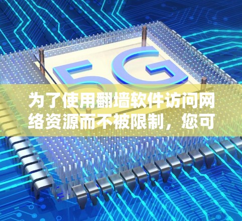 为了使用翻墙软件访问网络资源而不被限制，您可以按照以下步骤操作