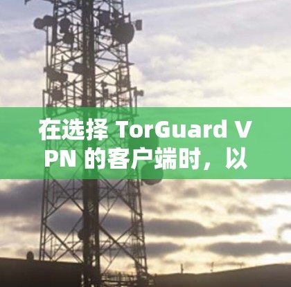 在选择 TorGuard VPN 的客户端时，以下是一个综合考虑的推荐和评估