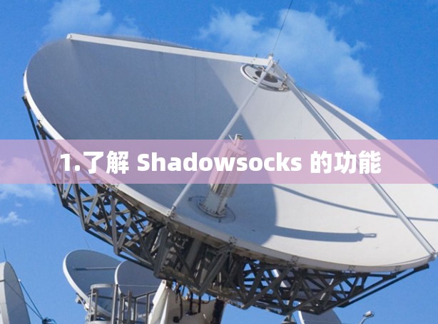 1.了解 Shadowsocks 的功能