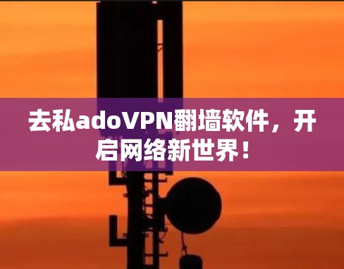 去私adoVPN翻墙软件，开启网络新世界！