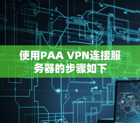 使用PAA VPN连接服务器的步骤如下