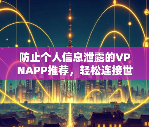 防止个人信息泄露的VPNAPP推荐，轻松连接世界