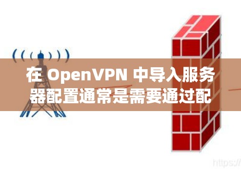 在 OpenVPN 中导入服务器配置通常是需要通过配置文件来完成的。以下是一个基本的步骤说明，帮助你导入服务器配置
