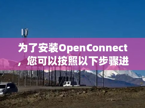 为了安装OpenConnect，您可以按照以下步骤进行