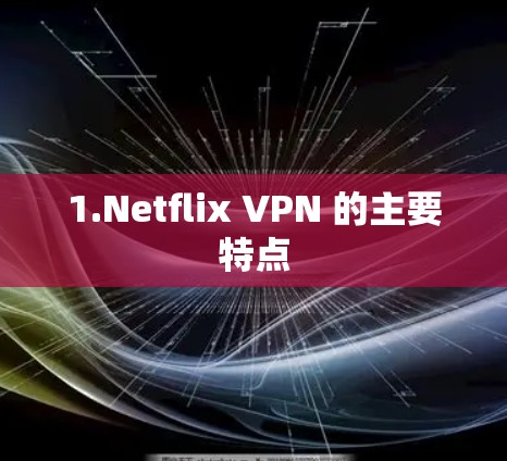 1.Netflix VPN 的主要特点