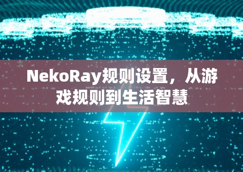NekoRay规则设置，从游戏规则到生活智慧