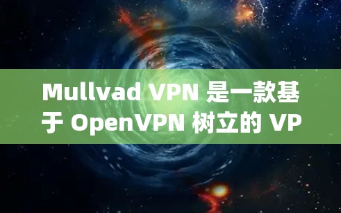 Mullvad VPN 是一款基于 OpenVPN 树立的 VPN 服务，旨在提供安全、可靠和高效的网络连接体验。以下是对 Mullvad VPN 的详细介绍