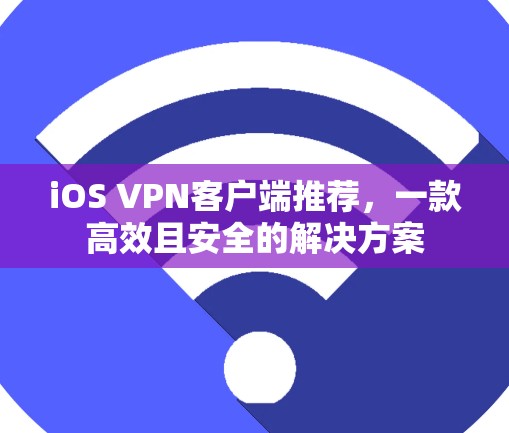 iOS VPN客户端推荐，一款高效且安全的解决方案