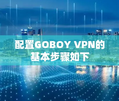 配置GOBOY VPN的基本步骤如下
