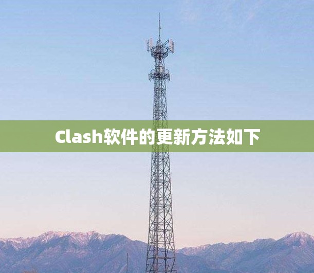 Clash软件的更新方法如下